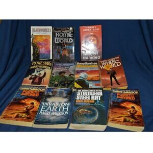 Harry Harrison Lot of 11 Paperback Books Sci-Fi Stainless Steel Rat
